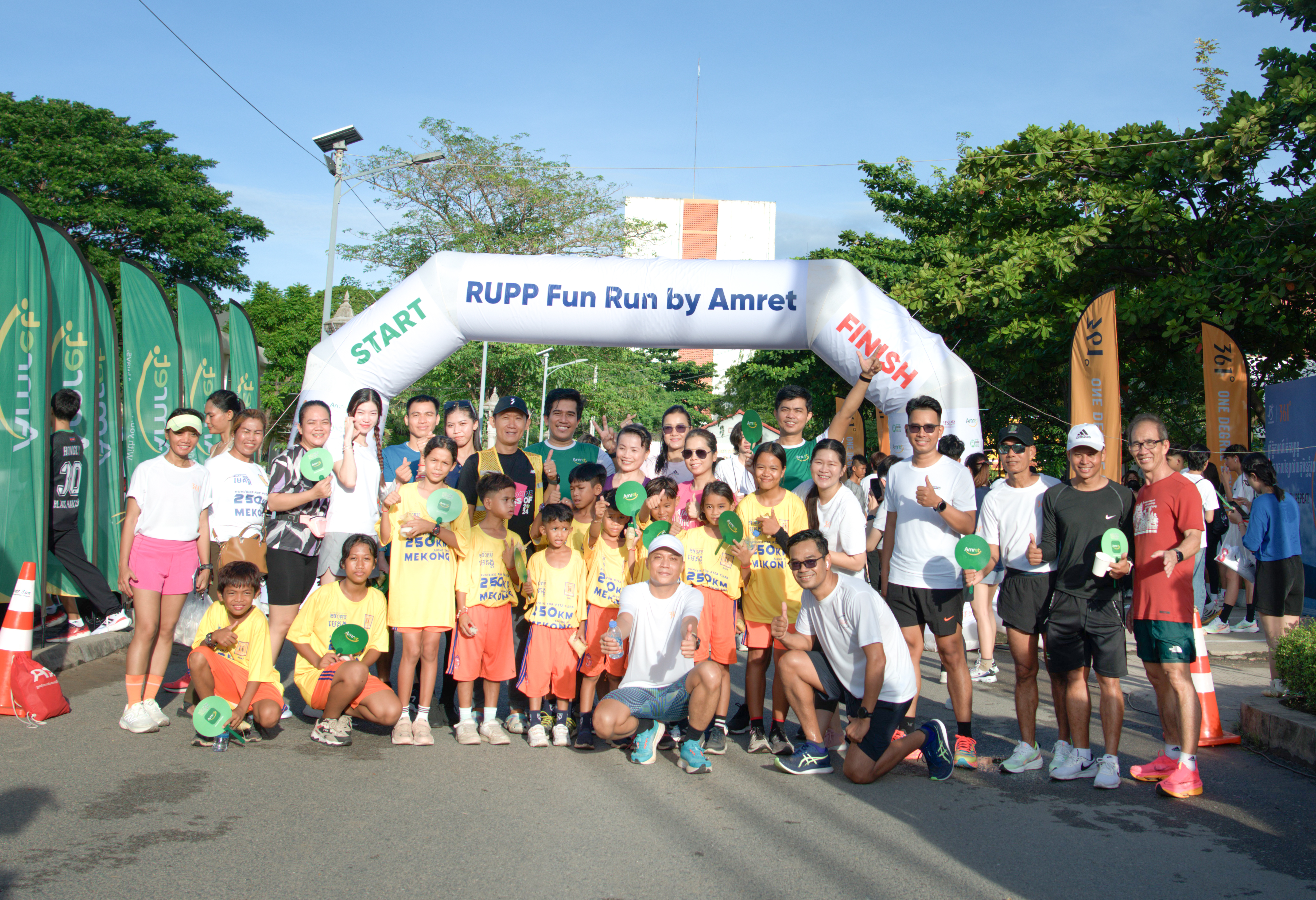 Amret MFI with KK Running Club organized a fun running event for the community